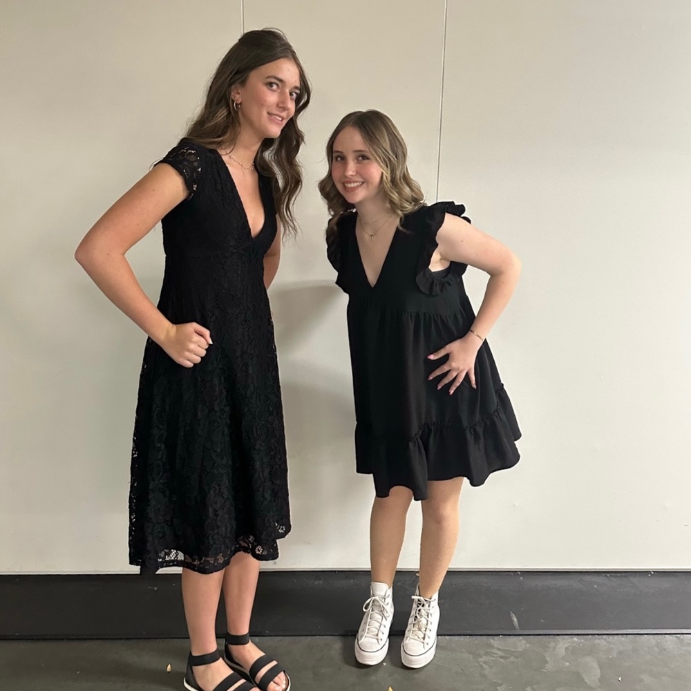 Urban midi black dress